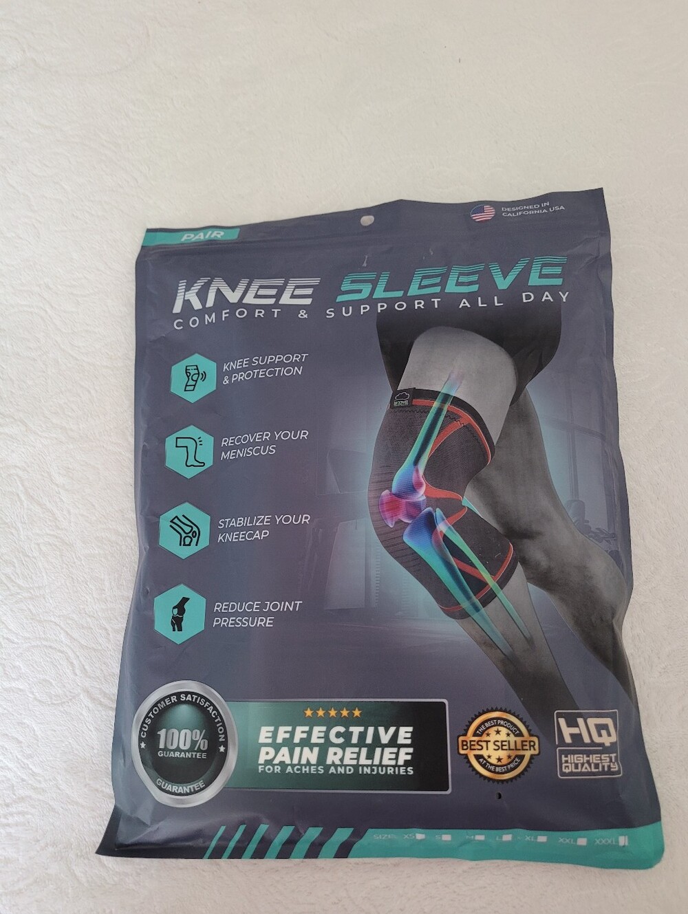 Modvel compression knee sleeves support pain relief for daily use Brand New Xxxl